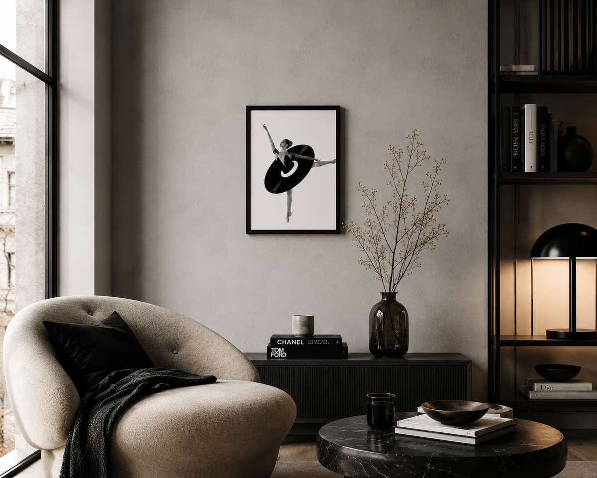 Ballet Vinyl Wall Art Print | Contemporary Music & Dance Poster 12 x16