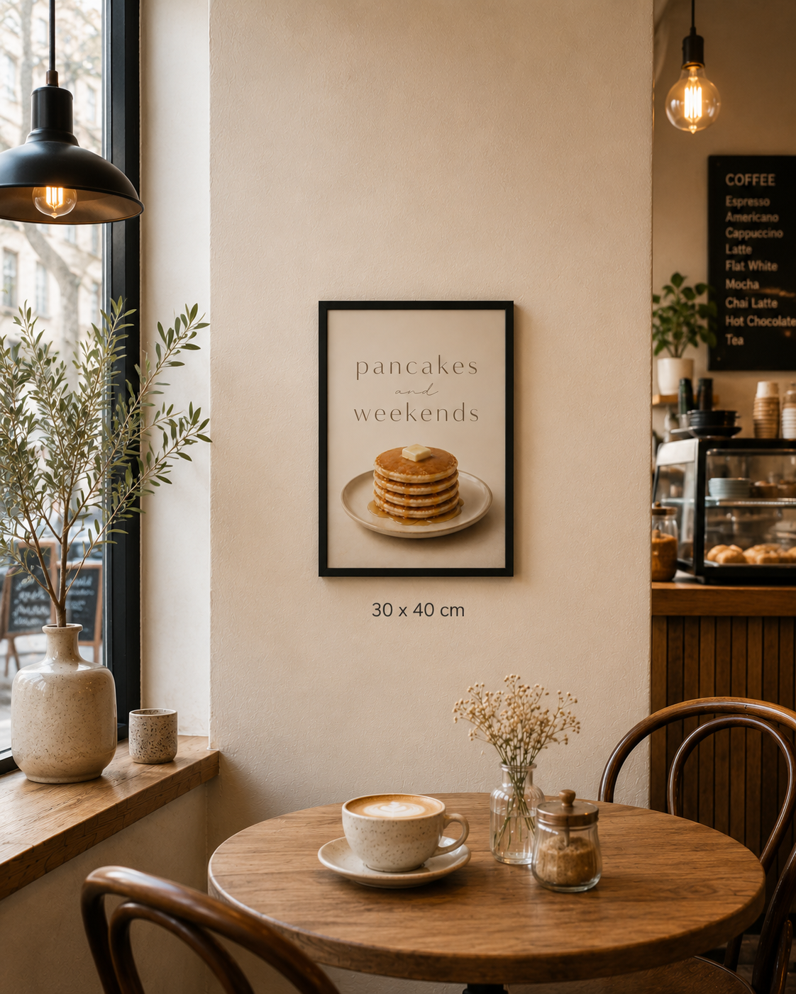 Pancakes and Weekends Wall Art Print 12 x 16