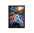 Urban Football Wall Art | Graffiti Soccer Ball Print | Colourful Sports Poster