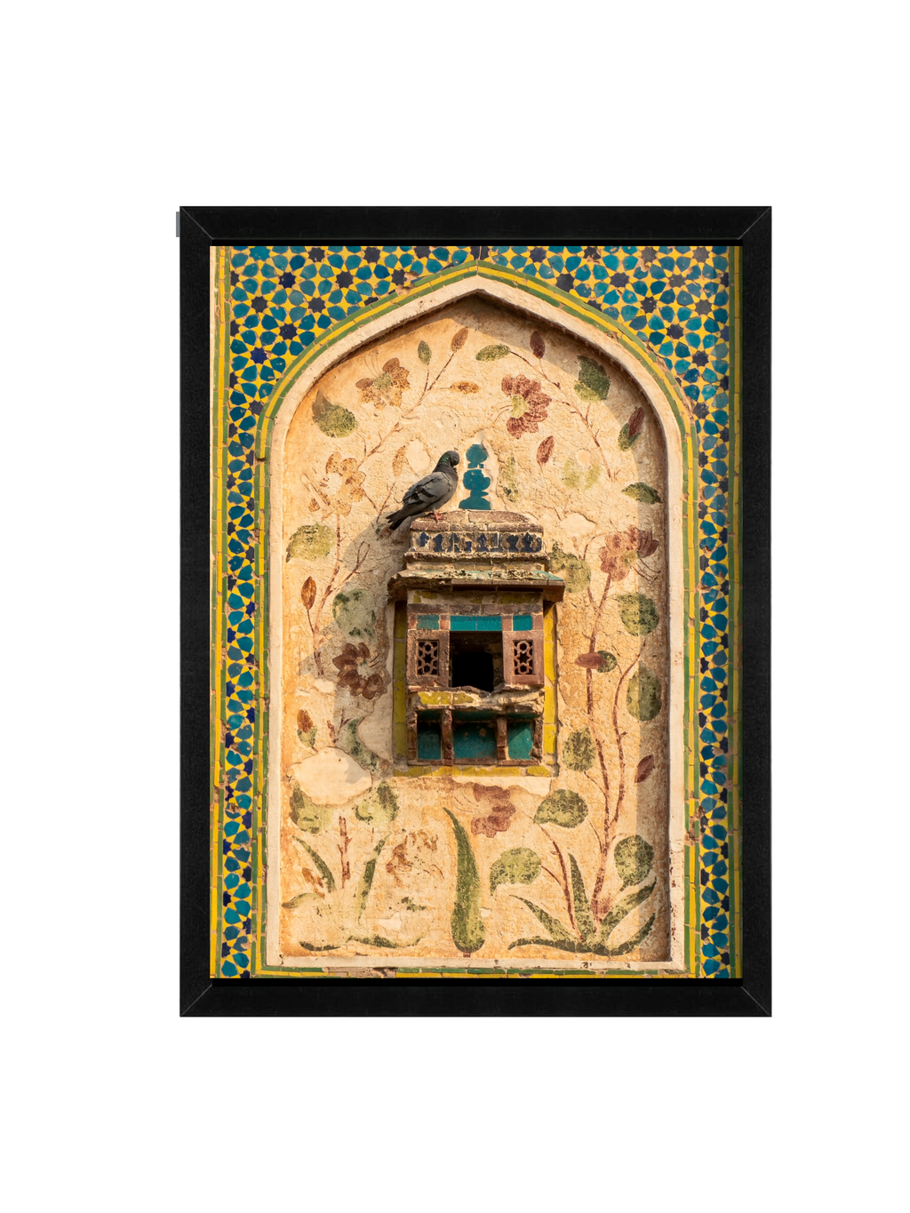 Mughal Window Wall Art | Indian Heritage Framed Print 12x16