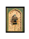 Mughal Window Wall Art | Indian Heritage Framed Print 12x16