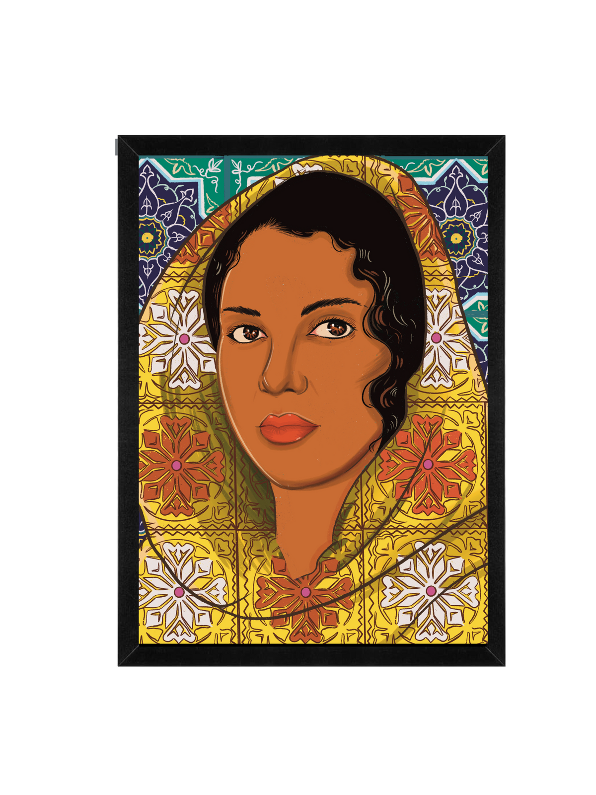 Moroccan Portrait Wall Art | Contemporary Cultural Art Print