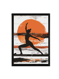 Yoga Wall Art Print | Contemporary Meditation Silhouette Artwork