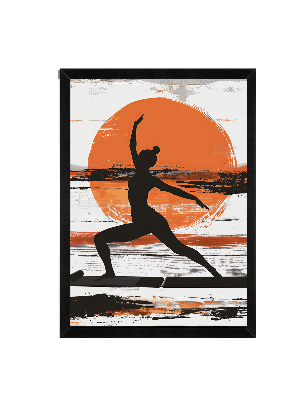 Yoga Wall Art Print | Contemporary Meditation Silhouette Artwork