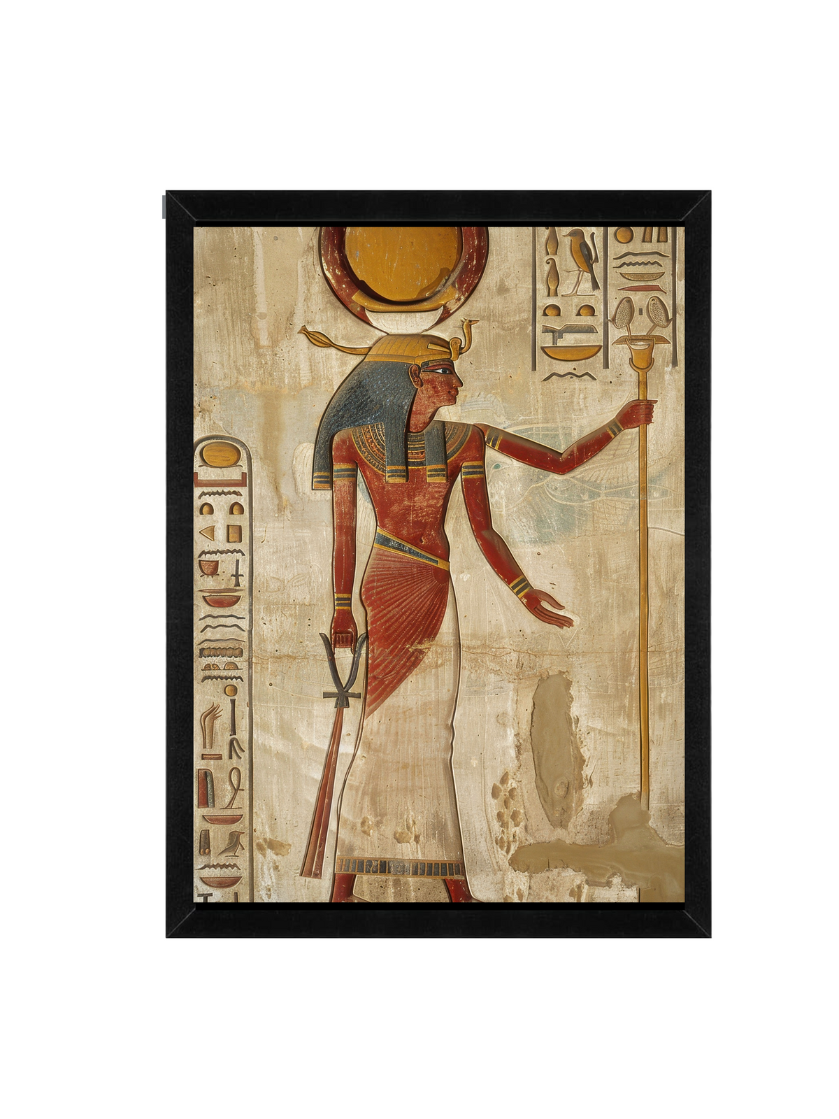 Egyptian Goddess Wall Art | Ancient Egypt Framed Print 12x16