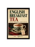 English Breakfast Tea Framed Wall Art | Vintage Kitchen Print 30 × 40 cm