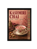 Kashmiri Chai Pakistan Framed Wall Art | Pink Tea Print 30 × 40 cm