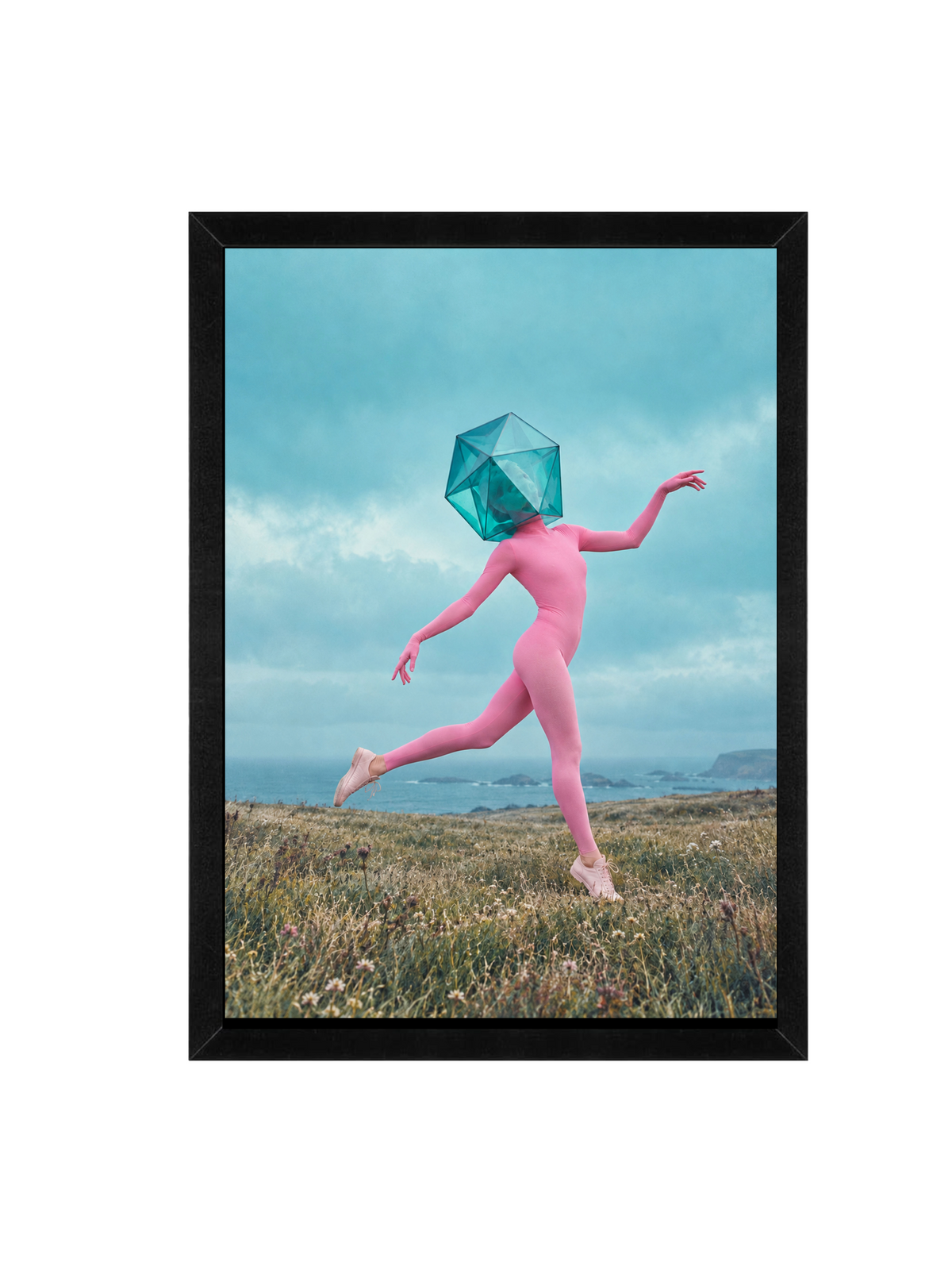 Surreal Prism Wanderer Wall Art | Geometric Art Print (12x16)