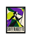 Abstract Suffragette Wall Art | Votes for Women Framed Print (12x16)