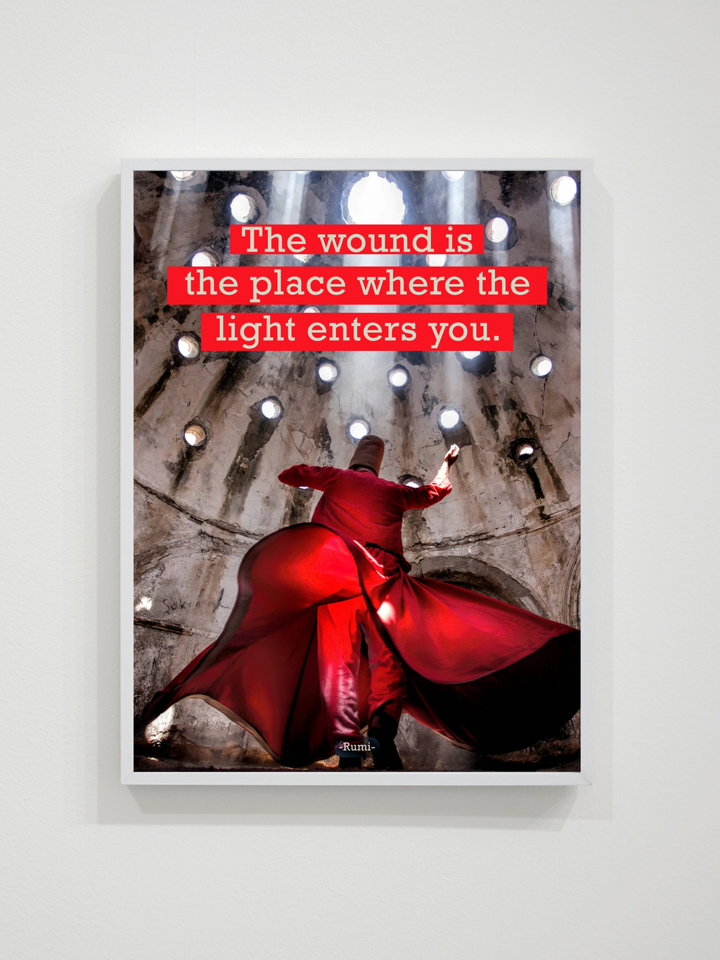Rumi Light Wall Art Frame 12x16