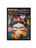 Frida Kahlo illustration "Wings"  Wall Art Frame 12x16