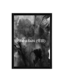 Wabi Sabi Wall Art Frame 12x16 Black