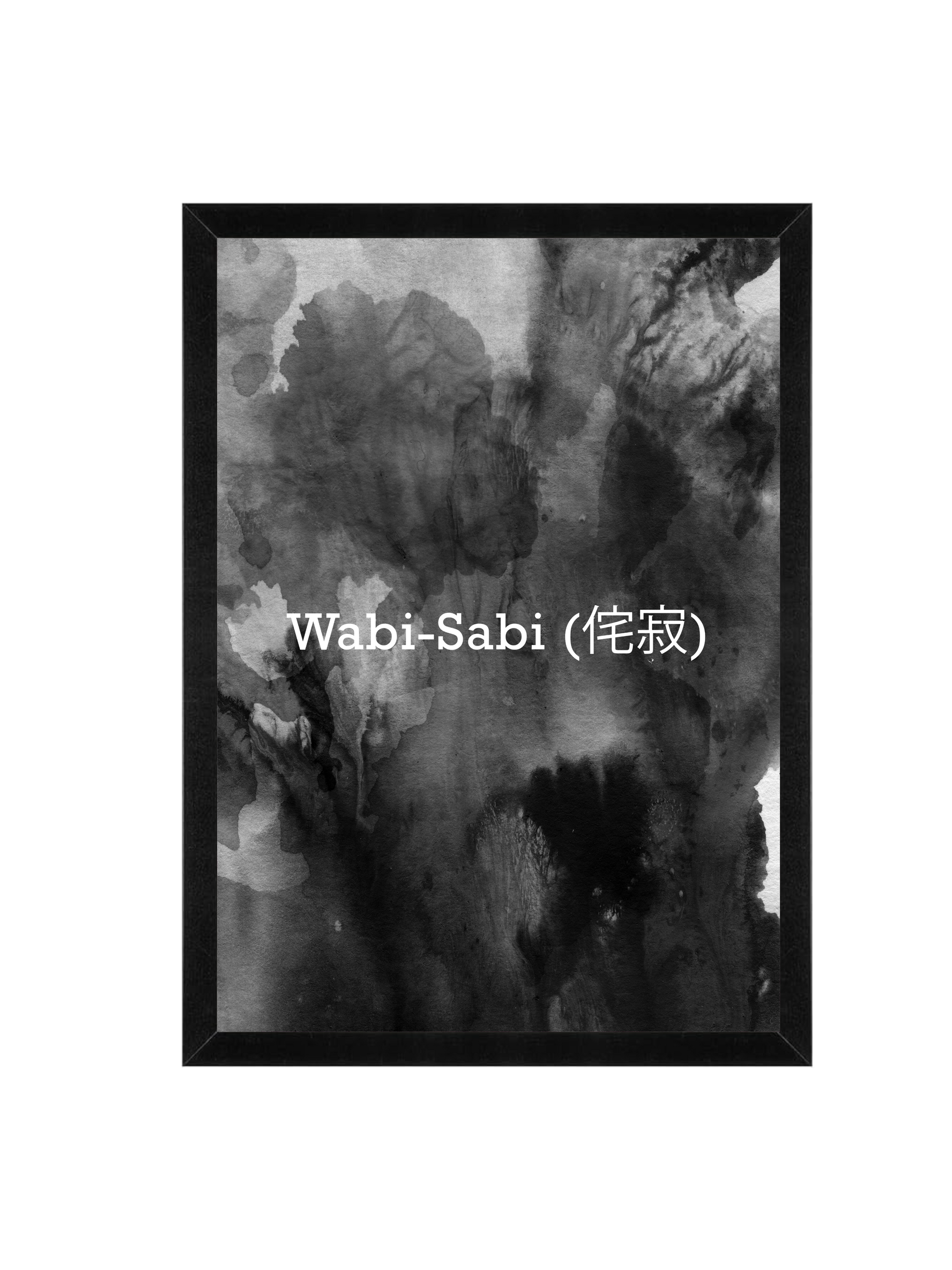 Wabi Sabi Wall Art Frame 12x16 Black