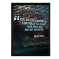 Benjamin Graham Quote Wall Art | Investor Wisdom Framed Matte Print 12x16