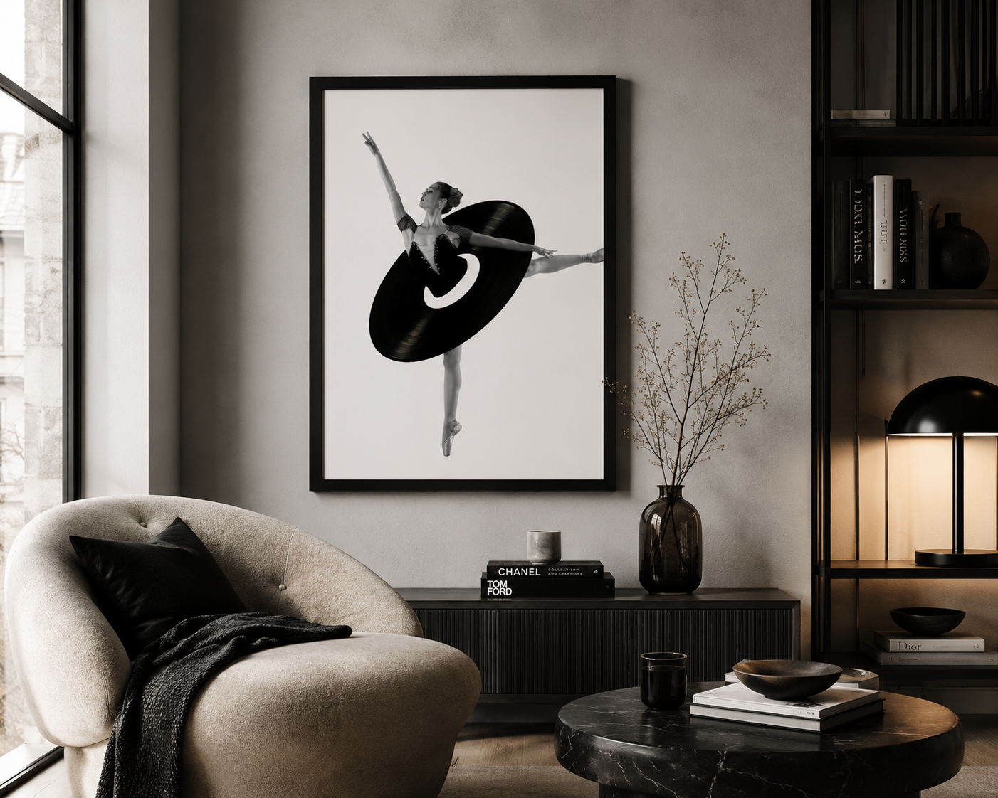 Ballet Vinyl Wall Art Print | Contemporary Music & Dance Poster 12 x16