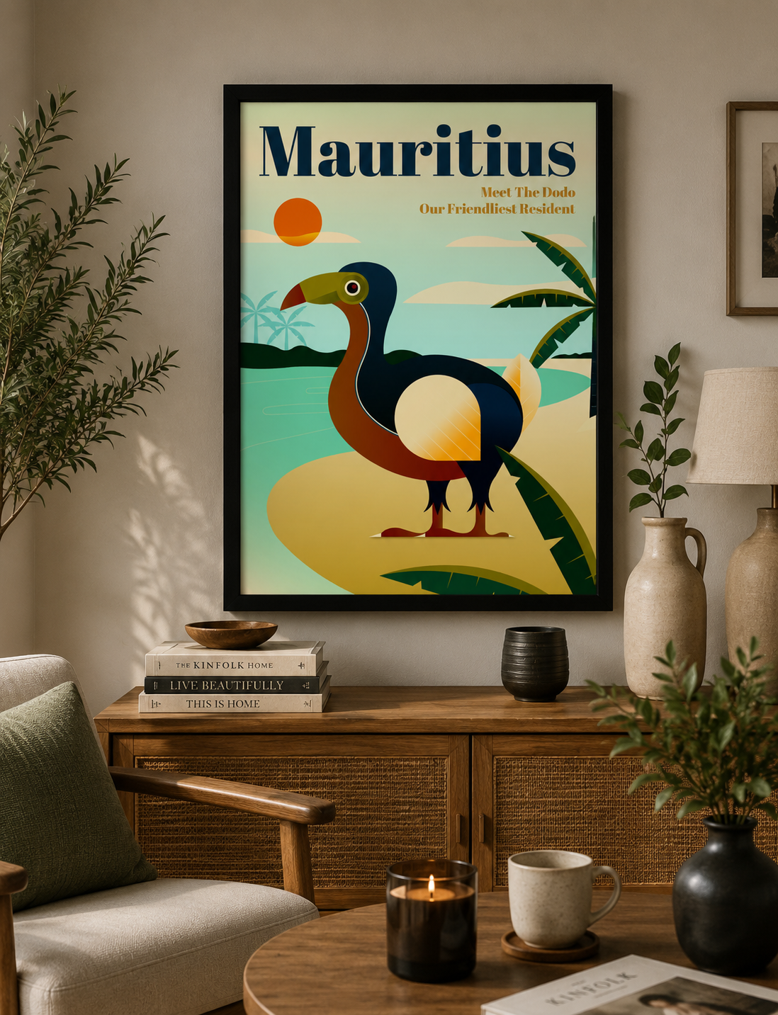 Dodo Wall Art | Mauritius Heritage Framed Matte Print 12x16