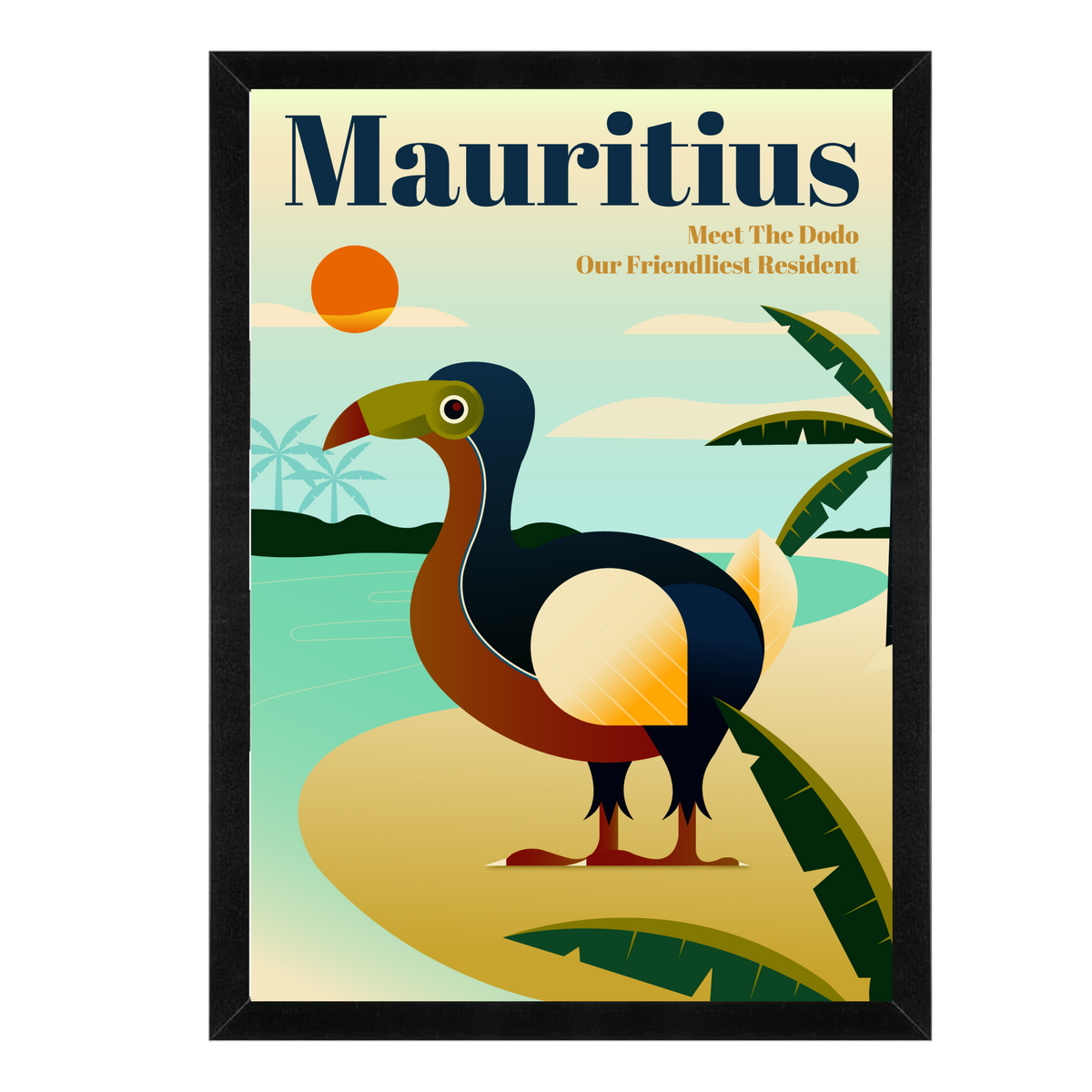 Dodo Wall Art | Mauritius Heritage Framed Matte Print 12x16