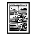 DeLorean Blueprint – Retro Wall Art (12x16)