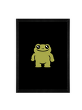 Minimalist Frog Framed Wall Art 12 x 16 in (30 x 40 cm) Playful Animal Illustration