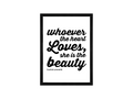 Turkish Proverb Love Quote Wall Art | Framed Matte Print 12x16