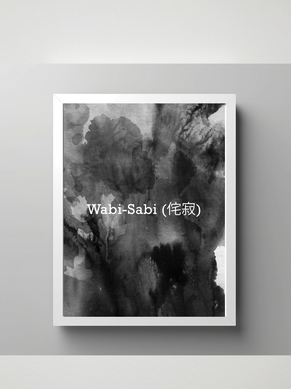 Wabi Sabi Wall Art Frame 12x16 Black